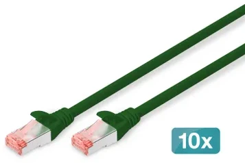 Digitus Patchcord CAT6, S-FTP, 5m, žalias, 10 vienetų (DK-1644-050-G-10)