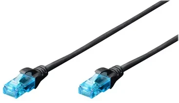 Assmann Electronic DIGITUS CAT 5e U-UTP patch kabelis PVC AWG 26/7 ilgis 2m spalva juodas