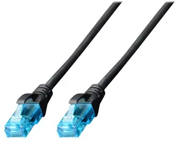 Assmann Electronic DIGITUS CAT 5e U-UTP patch kabelis PVC AWG 26/7 ilgis 5 m spalva juodas