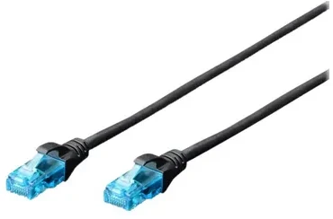 Assmann Electronic DIGITUS CAT 5e U-UTP patch kabelis PVC AWG 26/7 ilgis 10m spalva juodas