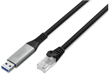 Digitus | USB-A - RJ45 Ethernet kabelis, 1 Gbit/s, 3 m | AK-300600-030-S | USB-A į RJ45
