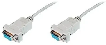 Assmann Electronic ASSMANN zero modemo kabelis D-Sub9 f/f 3m masinis smėlio spalvos
