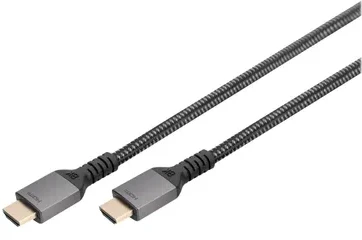 „Digitus“ | 8K PREMIUM HDMI 2.1 jungiamasis kabelis | DB-330200-010-S | HDMI kištukas (A tipo) | HDMI kištukas (A tipo) | HDMI į HDMI | 1 m