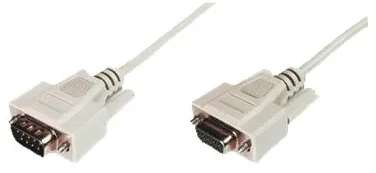 Assmann Electronic ASSMANN duomenų perdavimo prailginimo kabelis D-Sub9 M/F 5,0 m serijinis, suformuotas