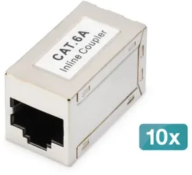 Digitus DN-93905-10 kabelių lizdinio / kištukinio jungčių tipo keitiklis RJ-45 Sidabras