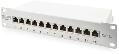 Digitus Patch panel 10'' 1U 12x RJ45 kat. 6A (DN-91612S-EA-G)