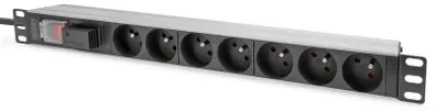 DIGITUS PDU 1U 7xCEE7/5 FR-Ausgnge 230V/16A juodas