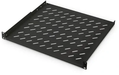 „Digitus“ | 1U fiksuota lentyna stelažams | DN-19 TRAY-1-400-SW | Fiksuoto montavimo lentynas galima lengvai sumontuoti ant dviejų priekinių 483 mm (19 colių) profilio bėgelių jūsų 483 mm (19 colių) tinklo arba serverio spintoje. Dėl stabilaus, perforuoto plieno lakšto, pasižyminčio didele apkrova, jie yra optimalus paviršius komponentams, kurie nėra tinkami 483 mm (19 colių) | Juodas