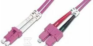 Assmann Electronic DIGITUS LWL patchable LC/SC 50/125 3m daugiamodis dvipusis behalogeninis su protokolu OM3