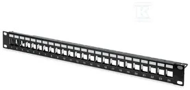 DIGITUS Patchpanel 1HE 24 prievadų modulinis patchpanel pilkas