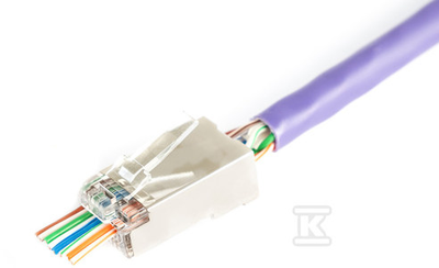 Digitus X-ML-6F-EZ laido jungtis RJ45 Pilka, Permatomas