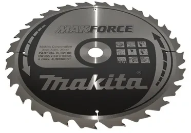 Makita B-32188 T.C.T. pjūklas 355X3X30mm 20° T24 MAKFORCE