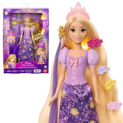 Mattel DISNEY PRINCESS RUPUNZEL interaktyvi lėlė Auksaplaukė (JHL46)