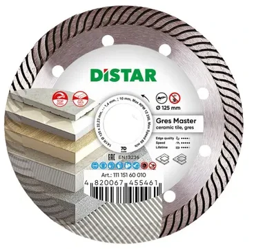 125MM DISTAR GRES MASTER Deimantinis diskas akmens masei
