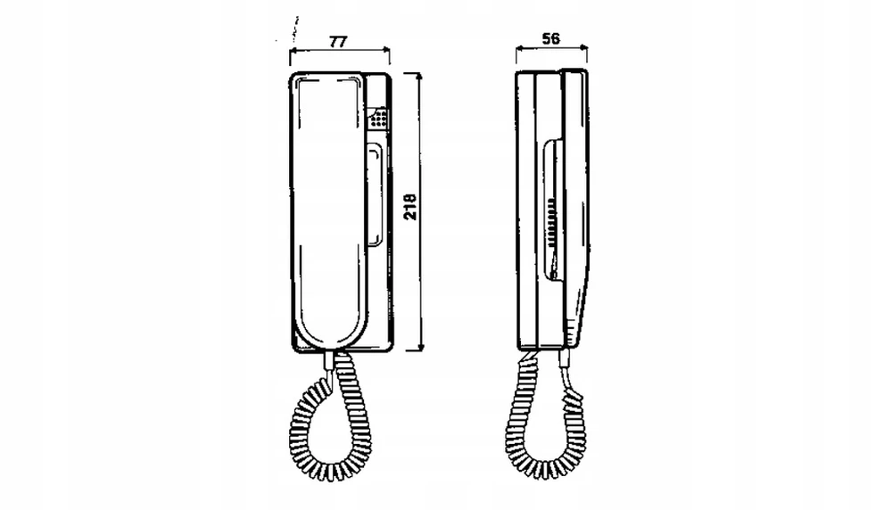 Vidinis telefonas (unifonas) Miwi Urmet 1131, baltos spalvos
