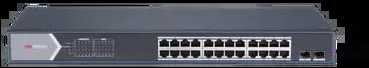 Šakotuvas Jungiklis POE DS-3E1526P-SI 24 prievadų SFP Hikvision