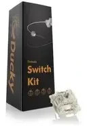 Klaviatūra Ducky Gateron G Pro Baltas Switches, mechaniniai, 3-Pin, linear, MX-Stem, 38g – 110 vnt