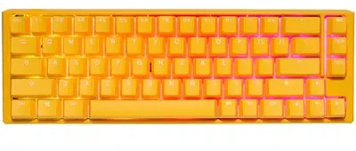 Ducky One 3 Geltona SF Klaviatūra žaidimams, RGB LED - MX-Clear