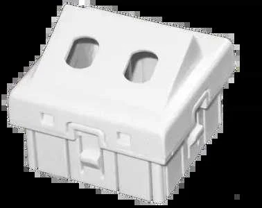 Kampinis adapteris 2xST 45x45 mm