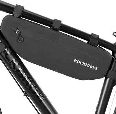 Rockbros AS-043 dviračio krepšys with Velcro 3l – juodos spalvos