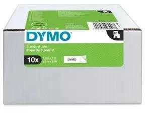 Dymo taśma do drukarek etykiet, D1 40913 | 9mm x 7m | juoda / balta | 10 vnt (S0720680_10)