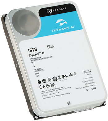 HDD-ST16000VE004 16TB 24/7 SkyHawk AI SEAGATE ĮRAŠYMO DISKAS