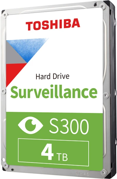 TOSHIBA S300 Surveillance HDD 4TB 3,5 colio SATA 5400rpm 256MB 24
