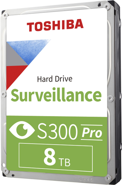 TOSHIBA BULK S300 Pro stebėjimo sistemos kietasis diskas, 8 TB, 3,5 colio, SATA, 7200 aps./min.