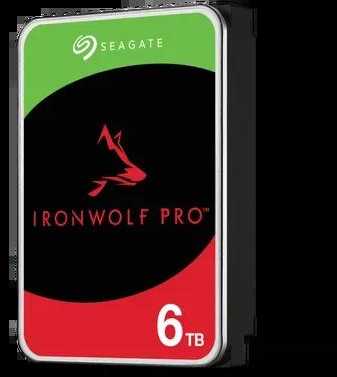 „SEAGATE Ironwolf PRO Enterprise NAS HDD 6TB 7200rpm 6Gb/s SATA 256MB cache 8.9cm 3.5inch 24x7“ skirtas NAS ir RAID Rackmount sistemoms, juodos spalvos