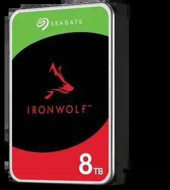 „SEAGATE NAS HDD 8TB IronWolf 7200rpm 6Gb/s SATA 256MB cache 8,9cm 3,5inch 24x7“ skirtas NAS ir RAID Rackmount sistemoms, juodos spalvos
