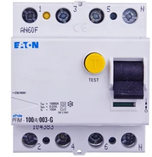 Eaton Liekamosios srovės grandinės pertraukiklis PFIM-100/4/003-G 4P 100A 0.03A tipas G 104383