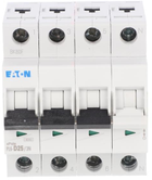 Eaton Automatinis jungiklis 3P+N D 25A 6kA AC PL6-D25/3N 165039