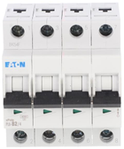 „Eaton“ grandinės pertraukiklis 4P B 2A 6 kA AC PL6-B2/4 166496