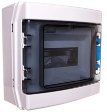 Eaton 1 x 8 modulinė spintelė IP65 atsparumas UV spinduliams IKA-1/8-ST-UV (174189)