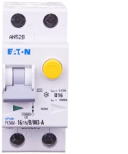 Eaton Liekamosios srovės grandinės pertraukiklis 2P 16A B 0,03A tipas A PKNM 16 / 1N / B / 003-A - 236205