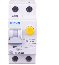Eaton Liekamosios srovės grandinės pertraukiklis PKNM-16 / 1N / C / 003 2P 16A C 0.03A 236212