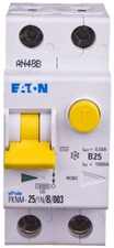 Eaton Liekamosios srovės grandinės pertraukiklis PKNM-25 / 1N / B / 003-DE 2P 25A B 0.03A tipas AC - 236265