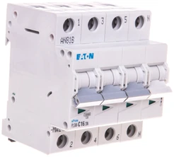 „Eaton“ grandinės pertraukiklis 3P+NC 16A 10kA AC PLSM C16 / 3N-MW (242543)