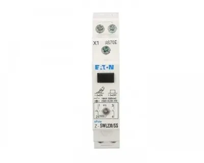 Eaton 276306 Przełącznik modułowy 2-pozycyjny 2Z 16A su lampką sygnalizacyjną 230V AC/DC Z-SWL230/SS 276306