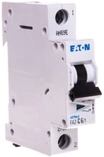 Eaton Corporation Eaton grandinės pertraukiklis FAZ-C6/1 1P C 6A 15kA AC - 278555