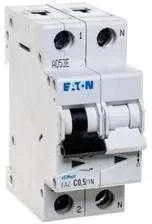 Eaton 278657 Grandinės pertraukiklis 1P+N C 0.5A 15kA AC FAZ C0.5/1N 278657