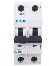 Eaton miniatiūrinis grandinės pertraukiklis FAZ-C50 / 2 2P C 50A 15kA AC 278765