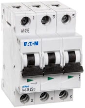 Eaton 278913 Grandinės pertraukiklis 3P K 25A 15kA AC FAZ-K25/3 278913