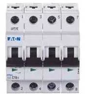 Eaton grandinės pertraukiklis FAZ-C10/4 4P C 10A 15kA 279057
