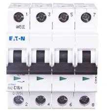 Eaton 279061 Grandinės pertraukiklis 4P C 16A 15kA AC FAZ C16/4 279061