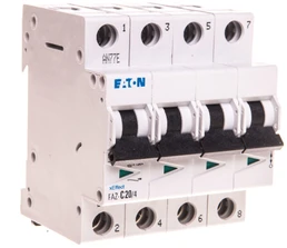 Eaton 279062 Grandinės pertraukiklis 4P C 20A 15kA AC FAZ C20/4 279062
