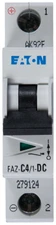 Eaton miniatiūrinis grandinės pertraukiklis FAZ-C4 / 1-DC 1P C 4A 10kA 279124
