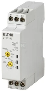 Eaton Laiko relė 1P 3A 0,05 s - 100 val. 24 - 240 V AC / DC išjungimo uždelsimas ETR2-12 (262686)