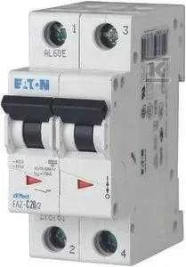 Eaton miniatiūrinis grandinės pertraukiklis FAZ-B10 / 2 2P B 10A 15kA 278730