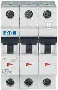 Eaton FAZ-B10/3 OFF NMP. 3 polių, IN=10A